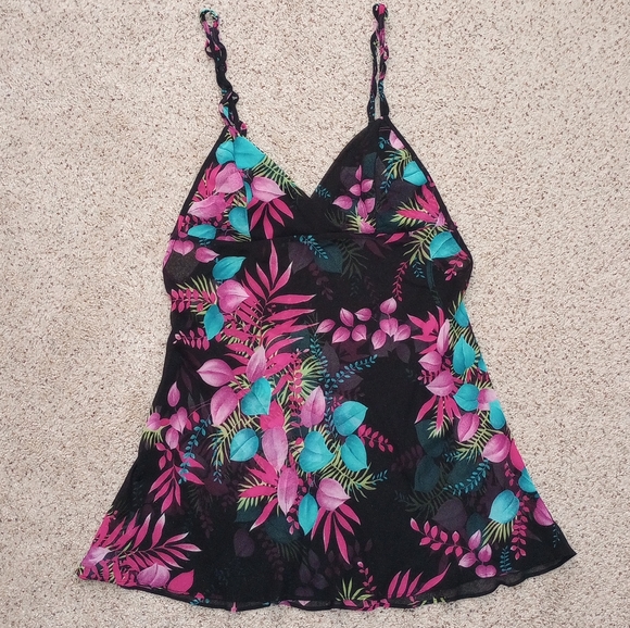 Fredrick's Of Hollywood Tropical Lingerie Nighty